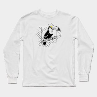 Line Art Toucan Long Sleeve T-Shirt